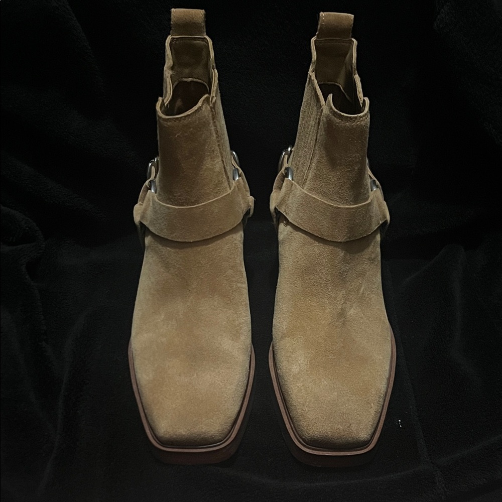 Sam Edelman Tan Suede Ankle Booties